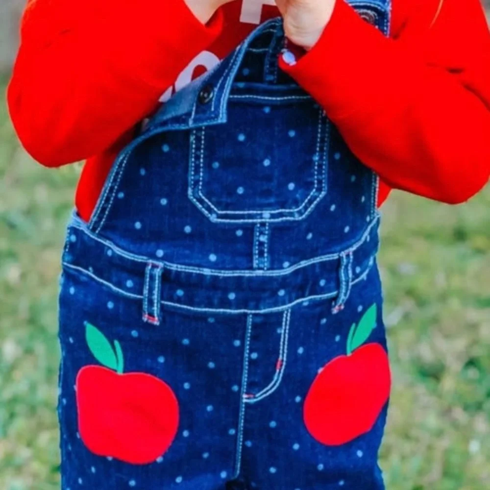 Gymboree Apple overalls